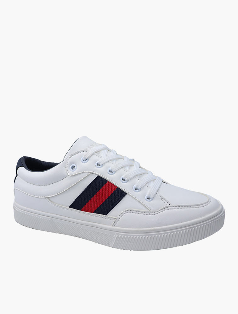MyRunway | Shop Kangol Footwear White Lace-Up Sneakers for Men